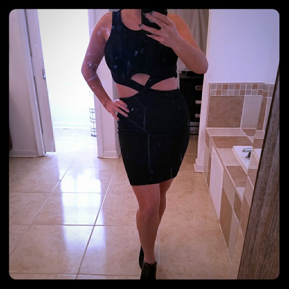 Sexy black dress